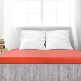 Cearșaf de pat 4Home din frotir Ideal nuanță căpșuni, 90 x 200 cm, 90 x 200 cm