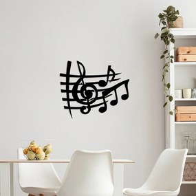 Accesoriu decorativ de perete metalic Musical 3