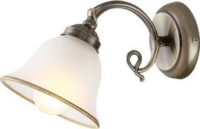 Aplica de perete clasica finisaj brass antique, Odin 60208W GL