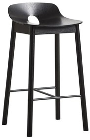 Scaun de bar "Mono", 65 cm, 2 variante - Woud Variantă: frasin, culoare neagră