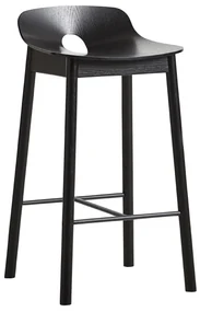 Scaun de bar "Mono", 65 cm, 2 variante - Woud Variantă: frasin, culoare neagră