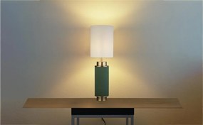 Veioza, lampa de masa moderna Flask verde inchis/ alama antic