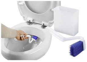Perie de WC albă din plastic - Maximex