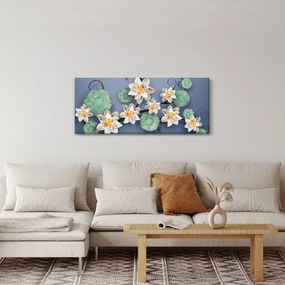 Tablu cu nufăr (120x50 cm)