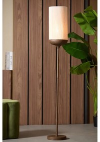 Lampadar maro închis cu abajur textil (înălțime 159 cm) Dania – Light &amp; Living