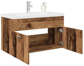 vidaXL Dulap pentru chiuvetă cu chiuvetă încorporată și robinet