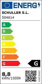 Aplica LED design modern Biblos negru, auriu