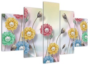 Tablou - Lunca colorată (150x105 cm)