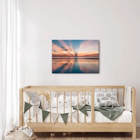 Tablou cu razele solare deasupra plajei Dayton (70x50 cm)