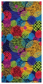 Tapet - Cercuri colorate pe fundal negru