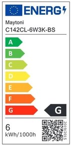 Spot LED aplicat stil minimalist Focus T negru