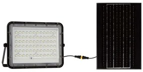 Reflector cu incarcare solara 15w 1200lm 6400k - negru