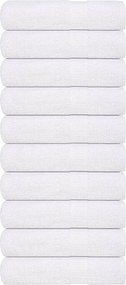 vidaXL Prosoape de duș, FROGN, 10 buc., alb, 70x140 cm, 360 g/m²