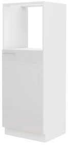 Dulap de bucătărie pentru alimente pentru cuptor Lavera 60 DKPL 162 1F BB (alb + alb lucios). 1032358