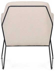 Fotoliu design crem MILAN