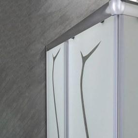 Cabină de duș pătrată Spirit BAMBOO 80x80, fără cădiță de duș