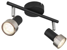 Spot Globo 57917-2N MASON 2xGU10/25W/230V negru/auriu