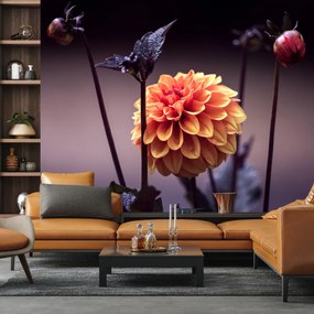 Fototapet - Flori în întuneric (147x102 cm)