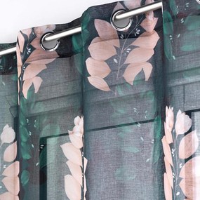 Perdea verde-închis 140x280 cm Belline – douceur d'intérieur