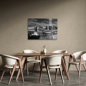 Tablou pe sticlă - Podul Brooklyn (70x50 cm)