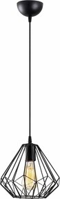 Lustra 704-S, negru, metal, 23x37-117 cm