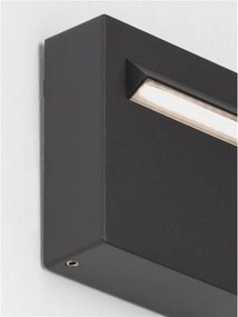 Spot aplicat exterior LED 3000K, IP65 RECTO gri inchis