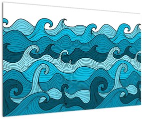 Tablou - Marea, abstracție (90x60 cm)