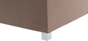 Canapea extensibilă cu spaţiu de depozitare, maro Taupe, AURIA UNI