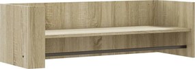 vidaXL Raft de perete, stejar sonoma, 100x35x30,5 cm, lemn prelucrat