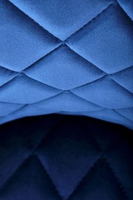 Scaun K450 velvet bleumarin
