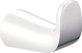 Cuier simplu Omnires Saco crom lucios-alb mat alama sanitara