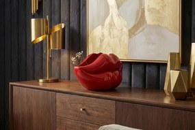 Vaza flori, Vas decorativ Vase LIP 55cm buze rosii