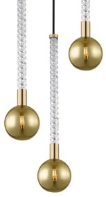 Lustră pe cablu Zuma Line P0583-03B-2GHF MIDA 3xG9/6W/230V alamă