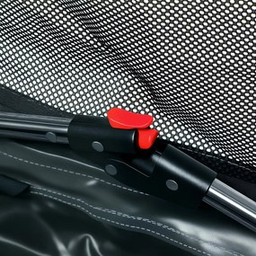 PawHut Cușcă de Transport Pliabilă pentru Câini și Pisici cu Pernă, Husă Lavabilă, Uși, din Oxford Respirabil 600D, 76x54x54 cm, Verde | Aosom Romania