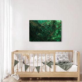 Tablou - Imagine microscopică verde (90x60 cm)