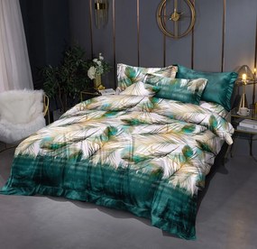 Lenjerie de pat din microfibra verde, FLUFF