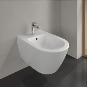 Bideu suspendat Villeroy&Boch Subway 2.0 cu finisaj alb Alpin CeramicPlus