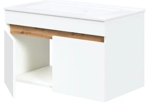 Dulap sub lavoar Puresa 80 cm, alb