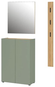 Set pentru hol verde deschis cu aspect de lemn de stejar 104x200x33 cm Alviano – Germania