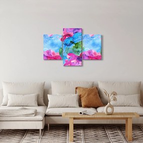 Tablou - Valuri colorate (90x60 cm)