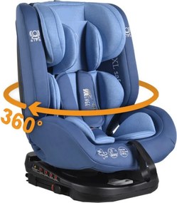 Scaun Auto cu Isofix NOVOKIDS™ Serengenti Deluxe, Rotire 360°, 0-36 kg, Tetiera reglabila pe inaltime, Omologare R-129 i-Size, Centura 5 puncte,