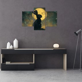 Tablou - Iepure cu lună (90x60 cm)