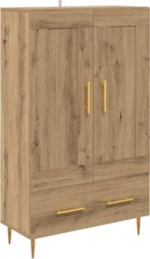 vidaXL Bufet Stejar Artizanal 69,5 x 31 x 115 cm Lemn compozit