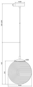 Pendul Lumina Maytoni E27, Auriu, P031PL-01BS, Germania