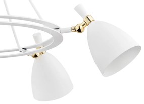 Lustra cu 5 spoturi design modern CHARLOTTE alb