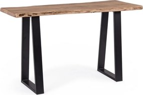 Consolă ARTUR 130x45x76 cm din lemn masiv de acacia și metal | Bizzotto