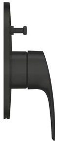 Baterie cada-dus incastrata Grohe Eurosmart negru mat fara corp ingropat