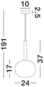 Lustra/Pendul design decorativ modern AMELIA