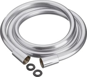 Furtun de dus Invena 150 cm argintiu lucios