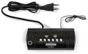 Nedis Ceas deșteptător digital cu radio șiproiecție Ecran LED de 0,9"